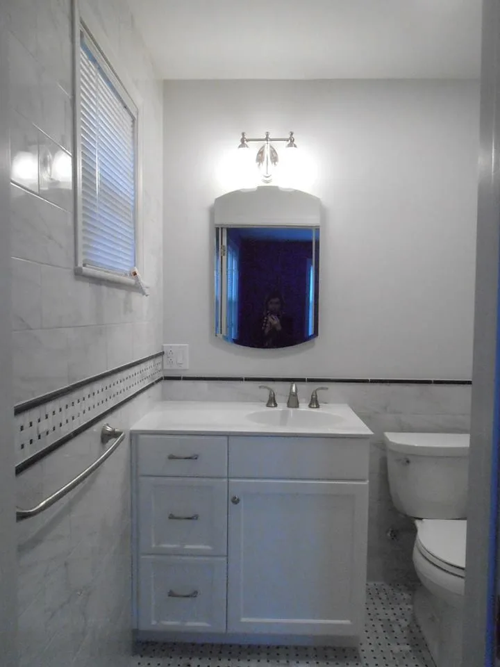 Eternal Monochrome Marble Bathroom by Design Phase Kitchens & Baths, Inc. - Photo 2