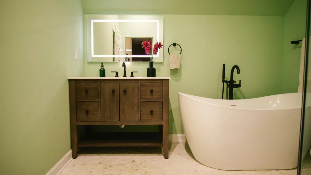Tosomock Lane Restroom by DGK Design + Build - Photo 19