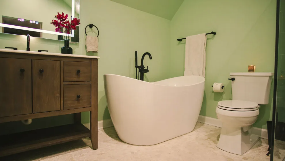 Tosomock Lane Restroom by DGK Design + Build - Photo 12