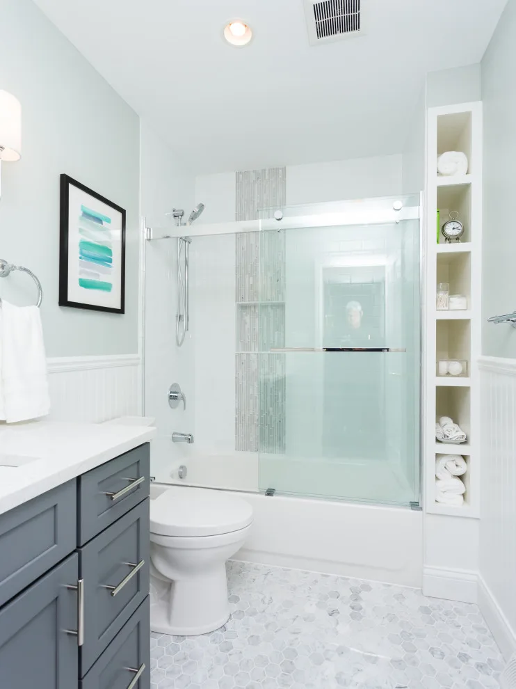 Urban and Rural Hall Restroom by More For Less Remodeling - Photo 3