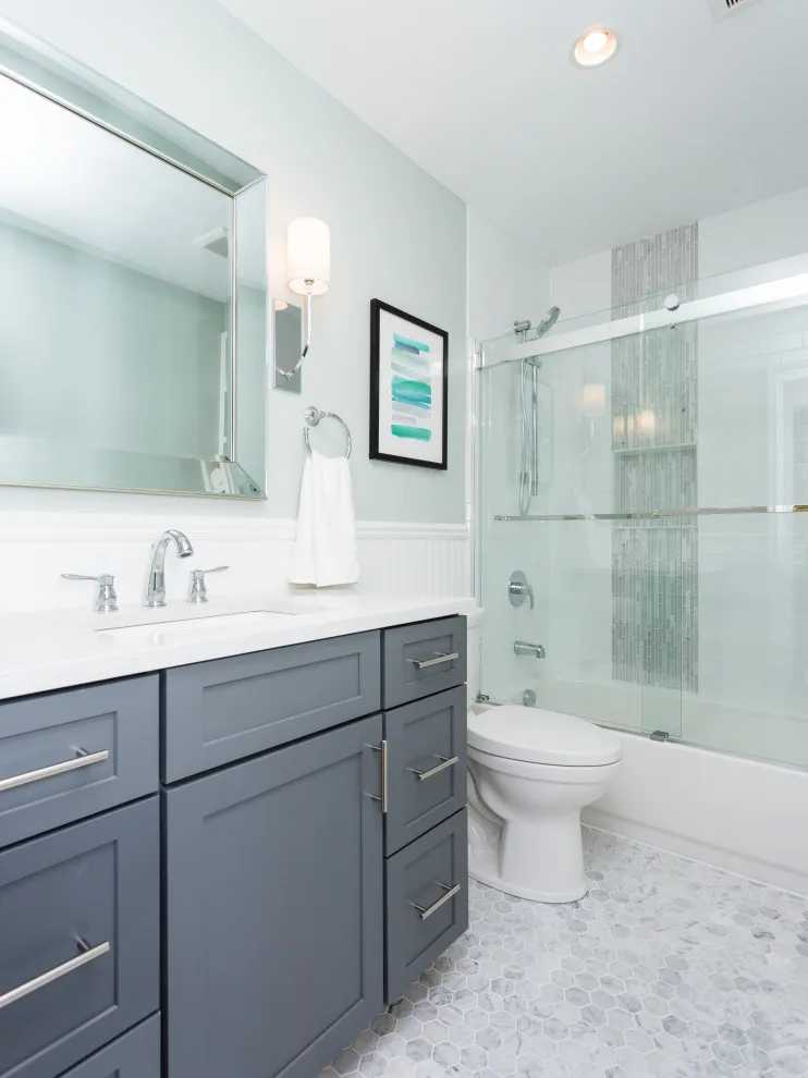 Urban and Rural Hall Restroom by More For Less Remodeling - Photo 4