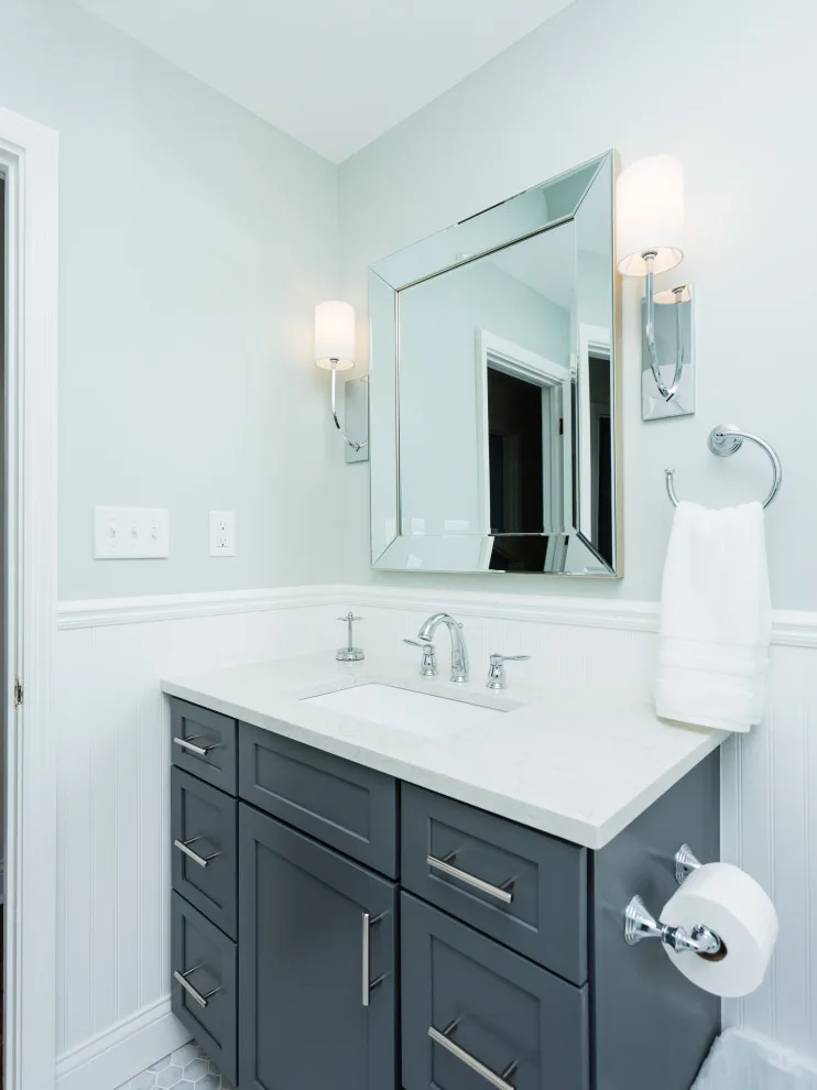 Urban and Rural Hall Restroom by More For Less Remodeling - Photo 5