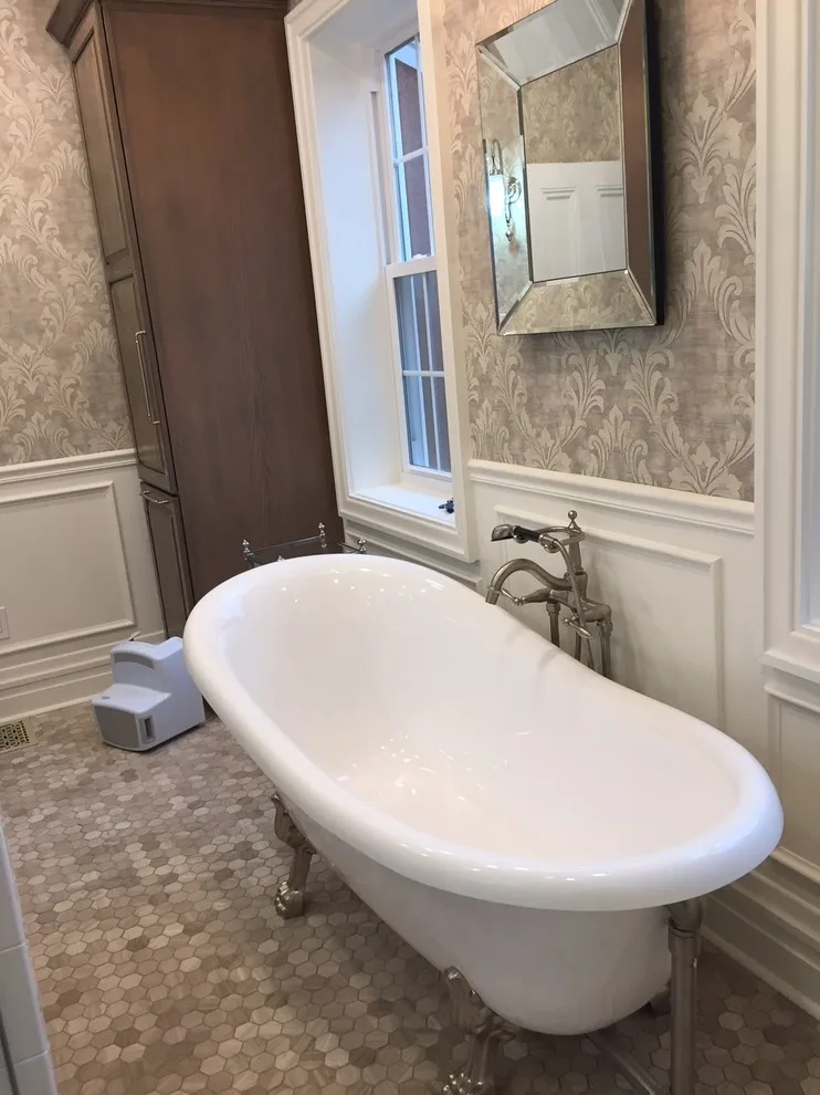 Vibrant Classic Bathroom - Mexican War Streets by North Shore Kitchen Design Center - Photo 4