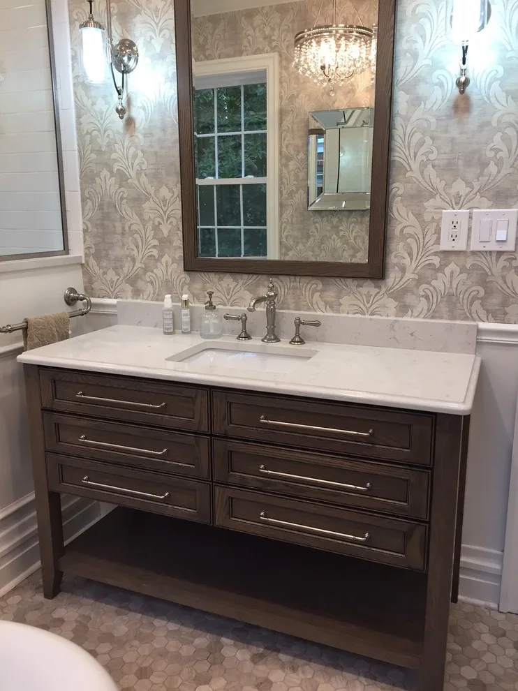 Vibrant Classic Bathroom - Mexican War Streets by North Shore Kitchen Design Center - Photo 2