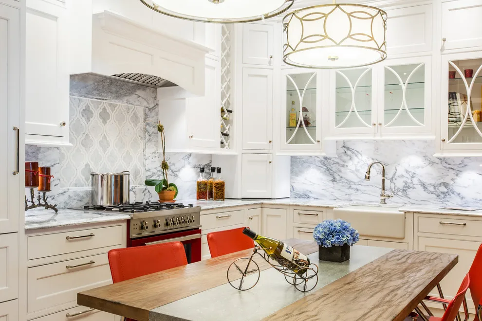 Chic White Kitchen by Eastside Design & Build Inc. - Photo 7