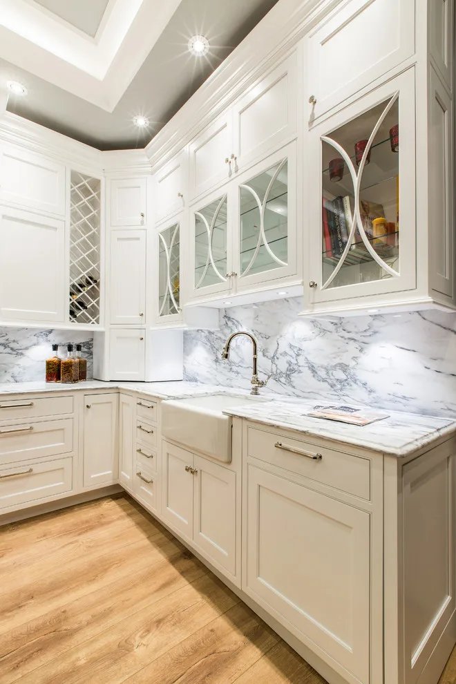 Chic White Kitchen by Eastside Design & Build Inc. - Photo 3