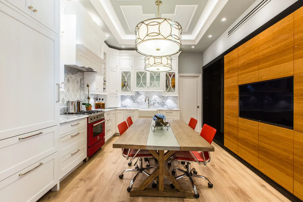 Chic White Kitchen by Eastside Design & Build Inc. - Photo 6