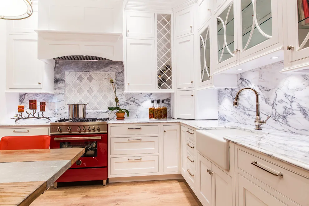 Chic White Kitchen by Eastside Design & Build Inc. - Photo 5
