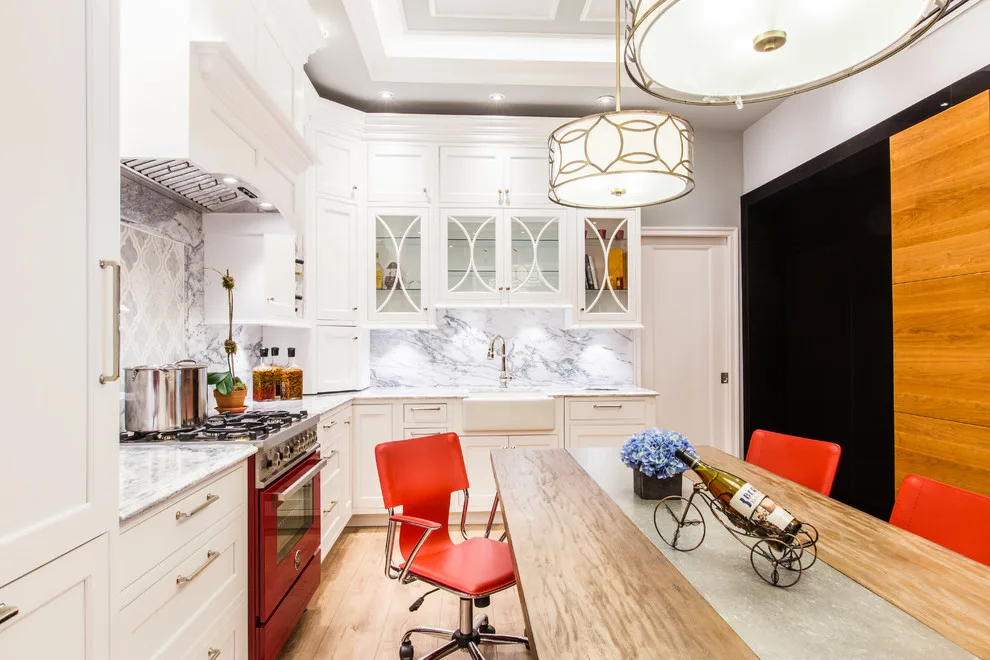 Chic White Kitchen by Eastside Design & Build Inc. - Photo 4