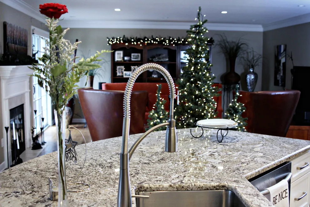 Classic White Kitchen with Curved Island by Stone Kitchens - Photo 6