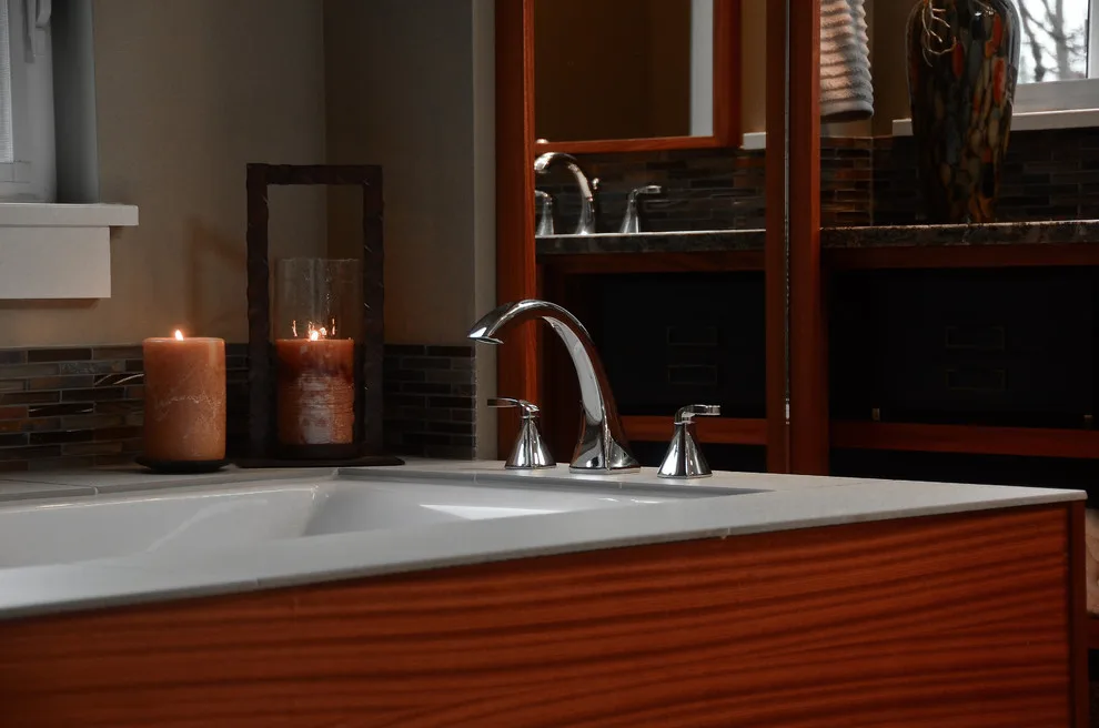 serene modern - lake oswego master bath renovation by Mountainwood Homes - Photo 10