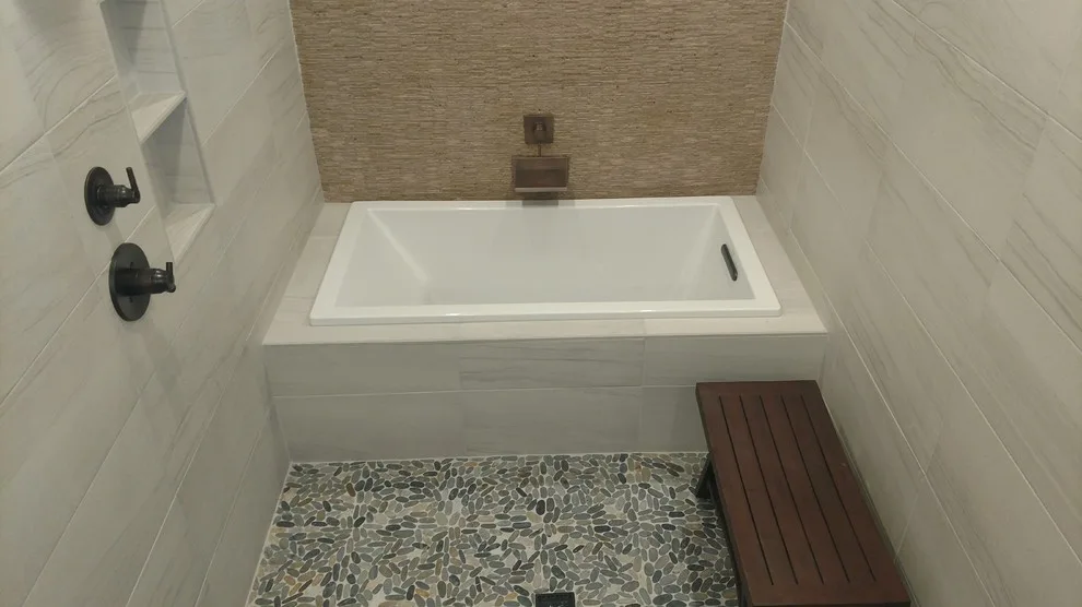 Bathroom Renovation with Transitional Style by Concord Construction - Photo 2