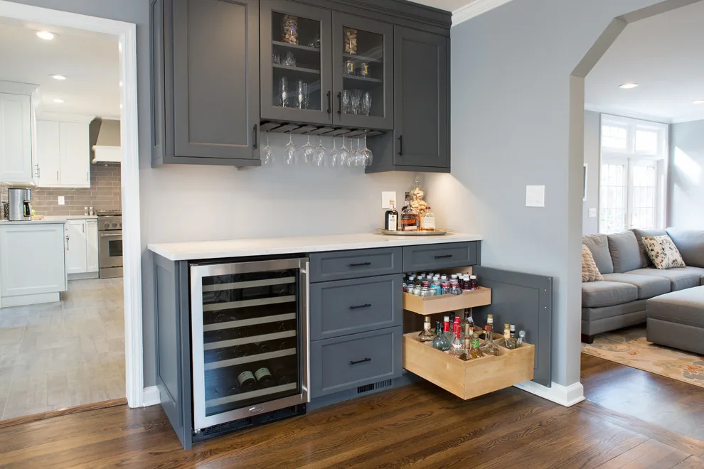 Contrasting Transitional Kitchen by Robinwood Kitchens - Photo 16