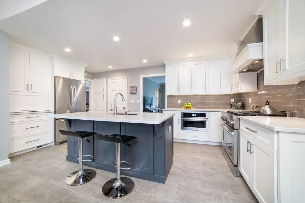 Contrasting Transitional Kitchen by Robinwood Kitchens - Photo 17