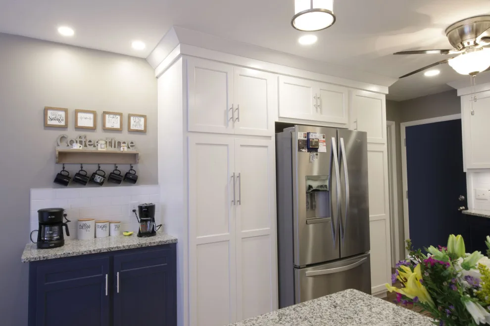 Blue Lower Cabinet Transitional Kitchen by Home Sweet Home Remodeling - Photo 2