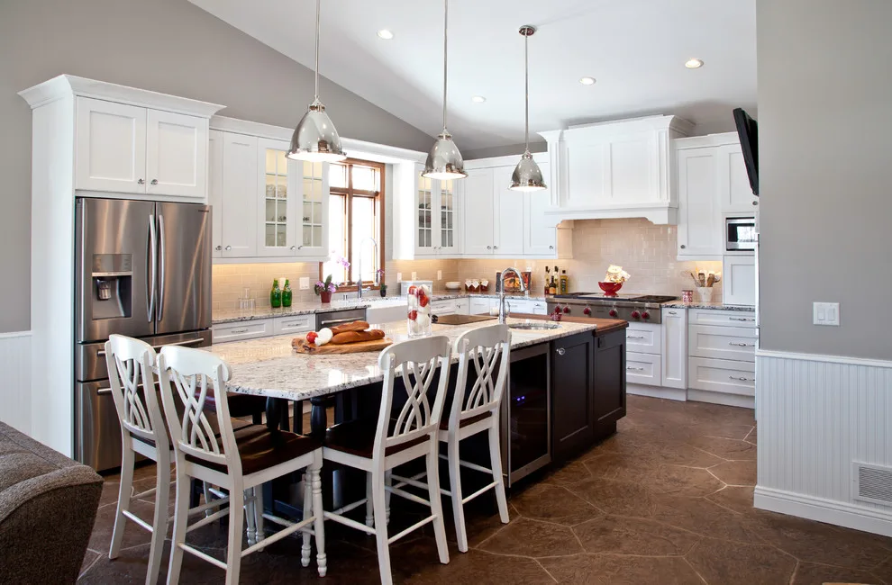 Country Kitchen by the Transitional Lakefront by Dream House Dream Kitchens - Photo 9
