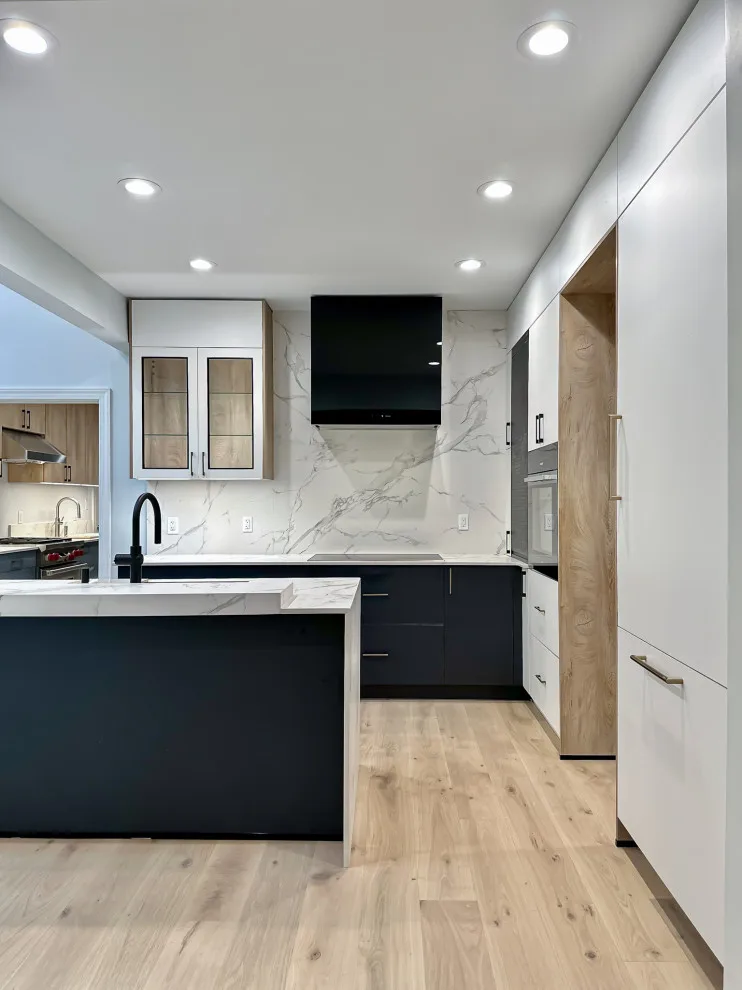 Navy and White Kitchen Design with a Transitional Style by UCS Kitchen Design - Photo 16