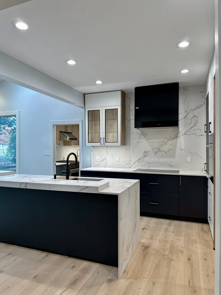 Navy and White Kitchen Design with a Transitional Style by UCS Kitchen Design - Photo 29