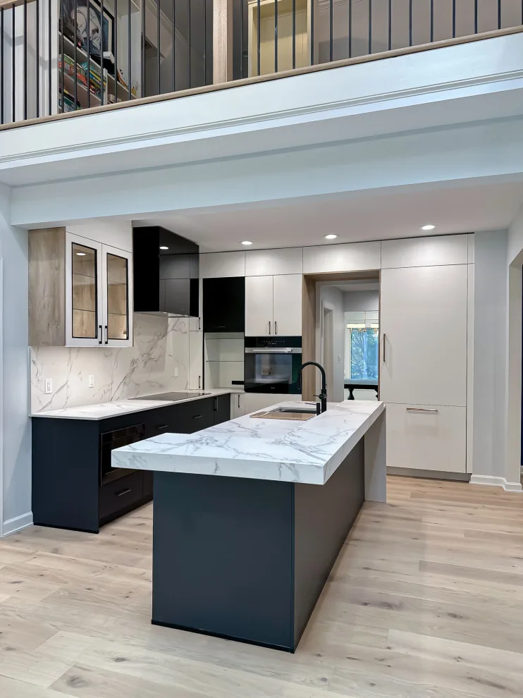 Navy and White Kitchen Design with a Transitional Style by UCS Kitchen Design - Photo 15