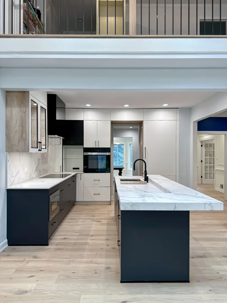 Navy and White Kitchen Design with a Transitional Style by UCS Kitchen Design - Photo 27