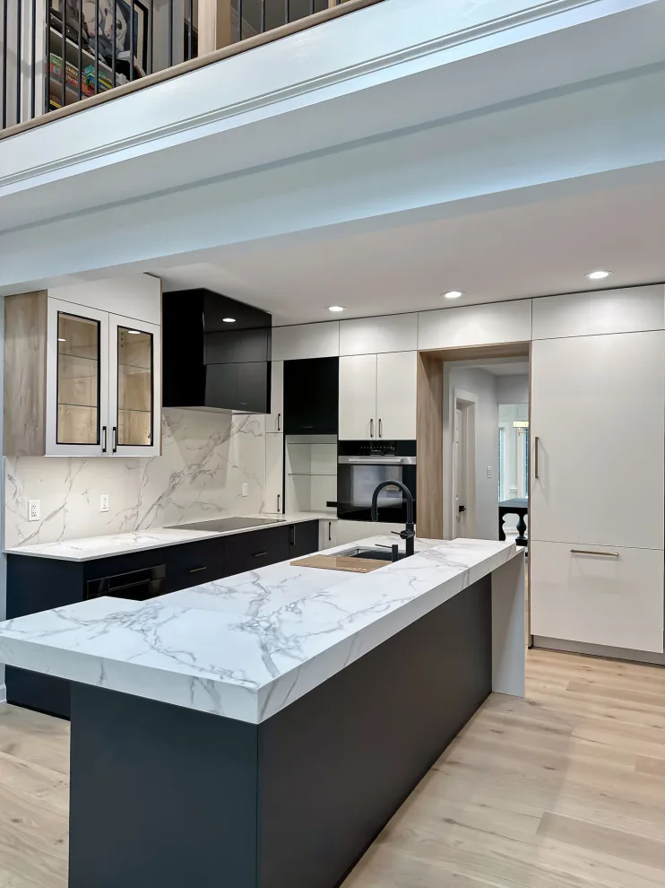 Navy and White Kitchen Design with a Transitional Style by UCS Kitchen Design - Photo 13