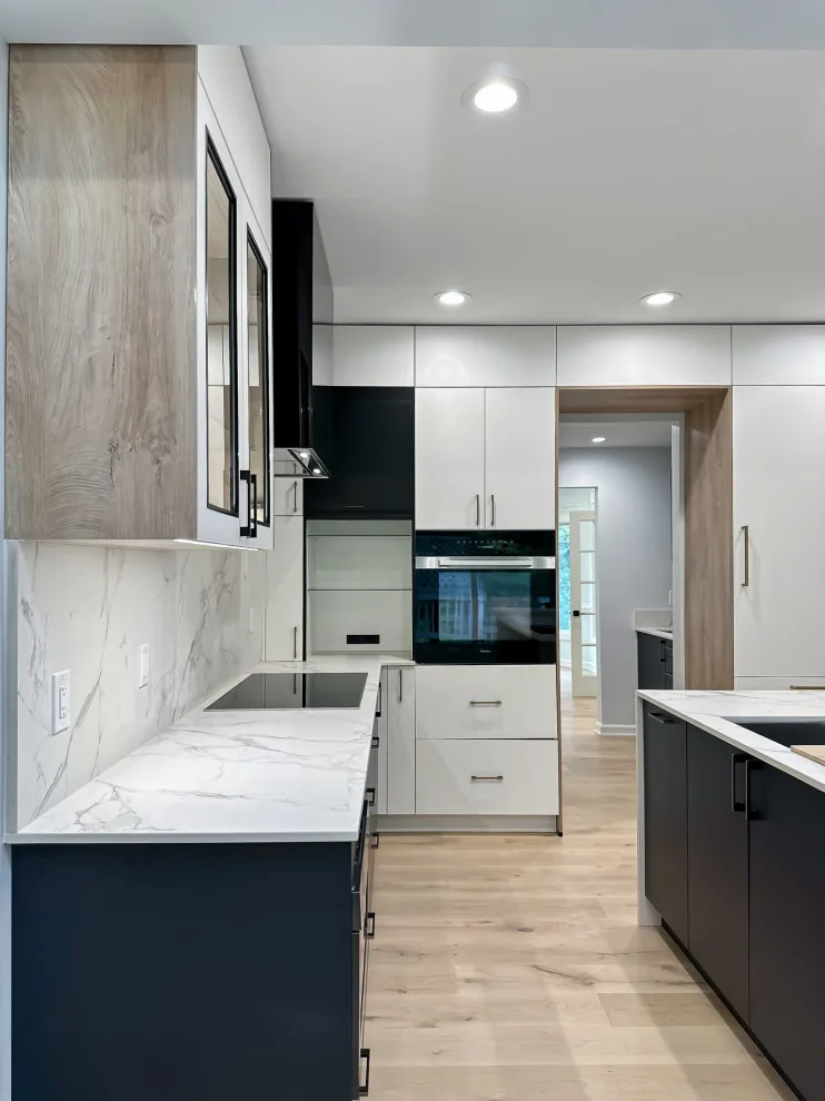 Navy and White Kitchen Design with a Transitional Style by UCS Kitchen Design - Photo 19
