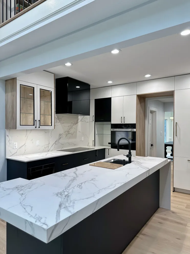 Navy and White Kitchen Design with a Transitional Style by UCS Kitchen Design - Photo 5