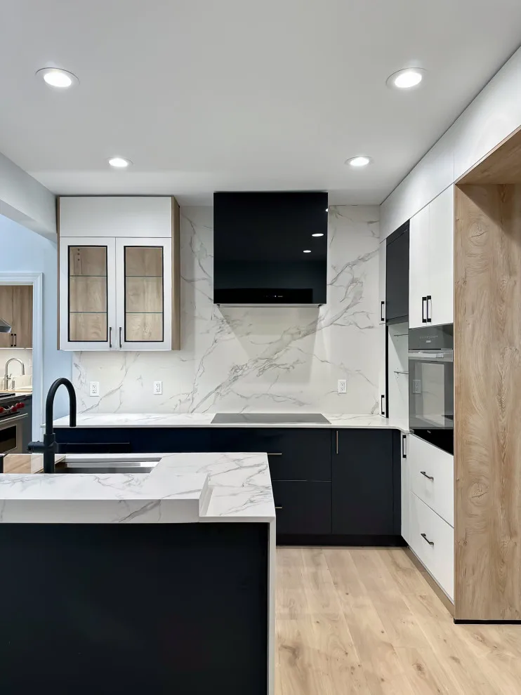 Navy and White Kitchen Design with a Transitional Style by UCS Kitchen Design - Photo 30