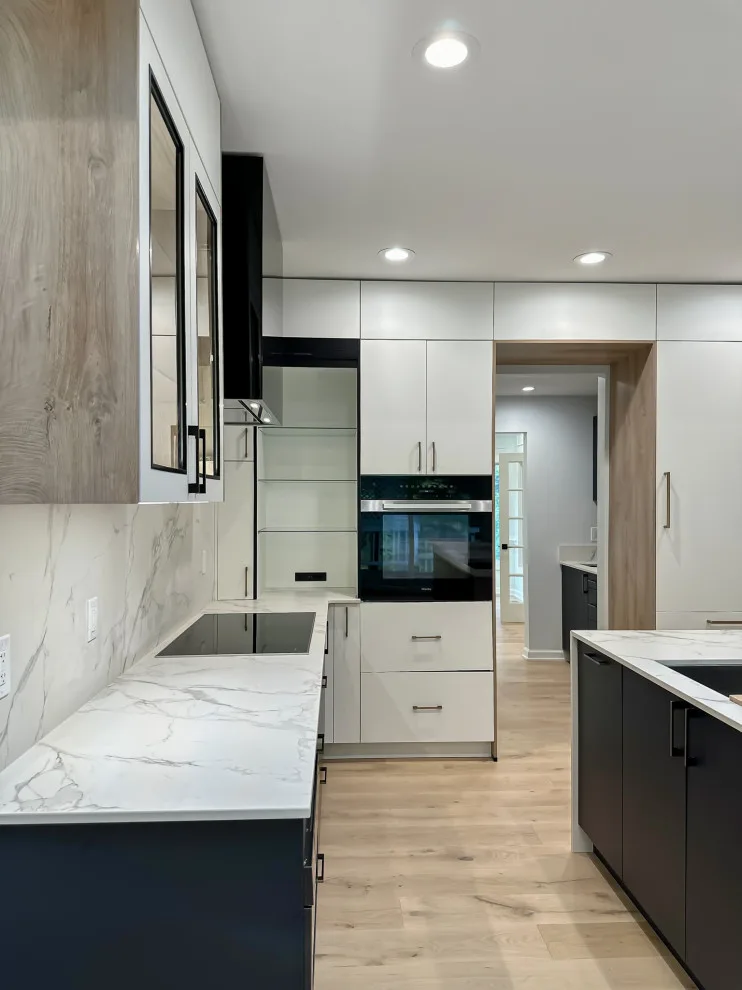 Navy and White Kitchen Design with a Transitional Style by UCS Kitchen Design - Photo 12