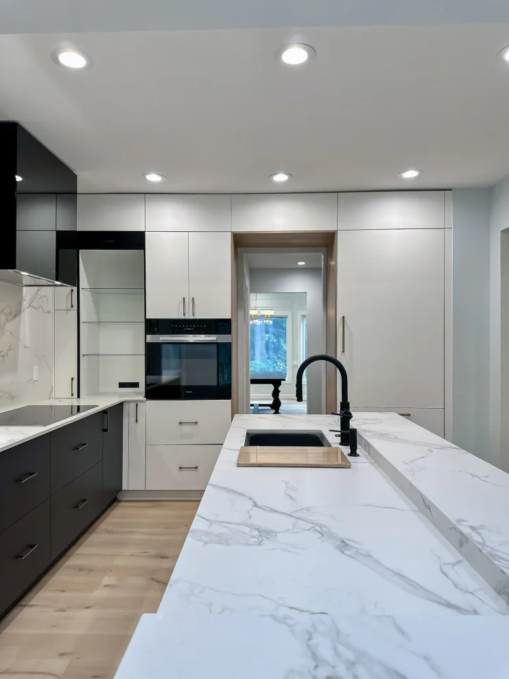 Navy and White Kitchen Design with a Transitional Style by UCS Kitchen Design - Photo 4