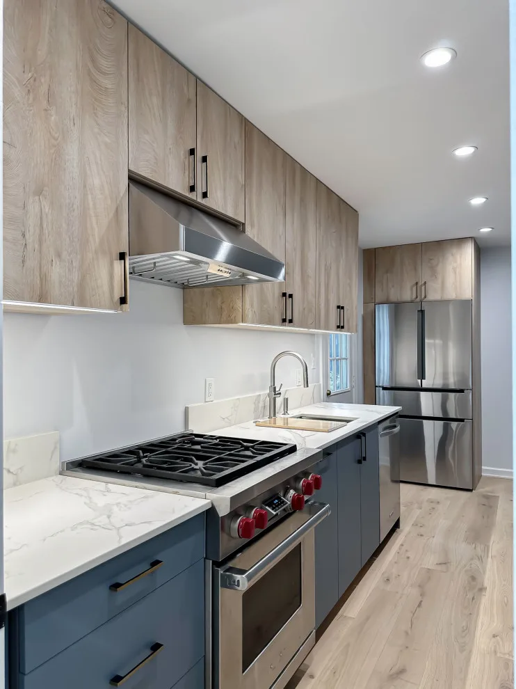 Navy and White Kitchen Design with a Transitional Style by UCS Kitchen Design - Photo 3