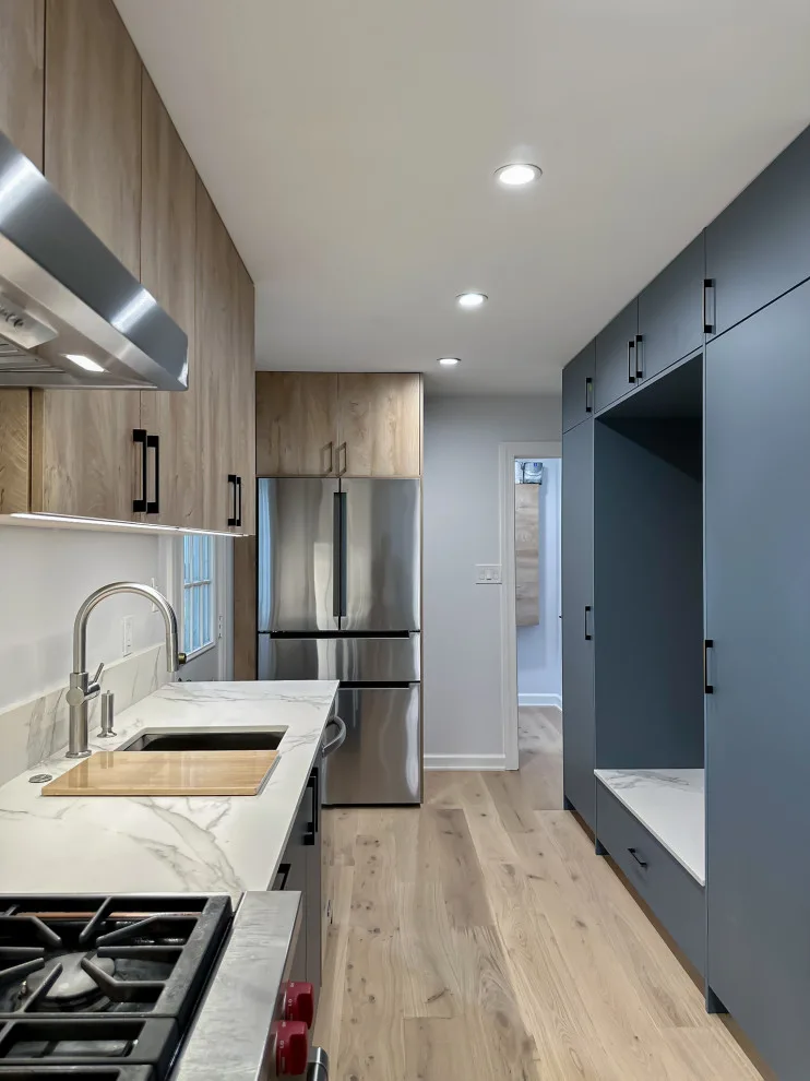 Navy and White Kitchen Design with a Transitional Style by UCS Kitchen Design - Photo 32