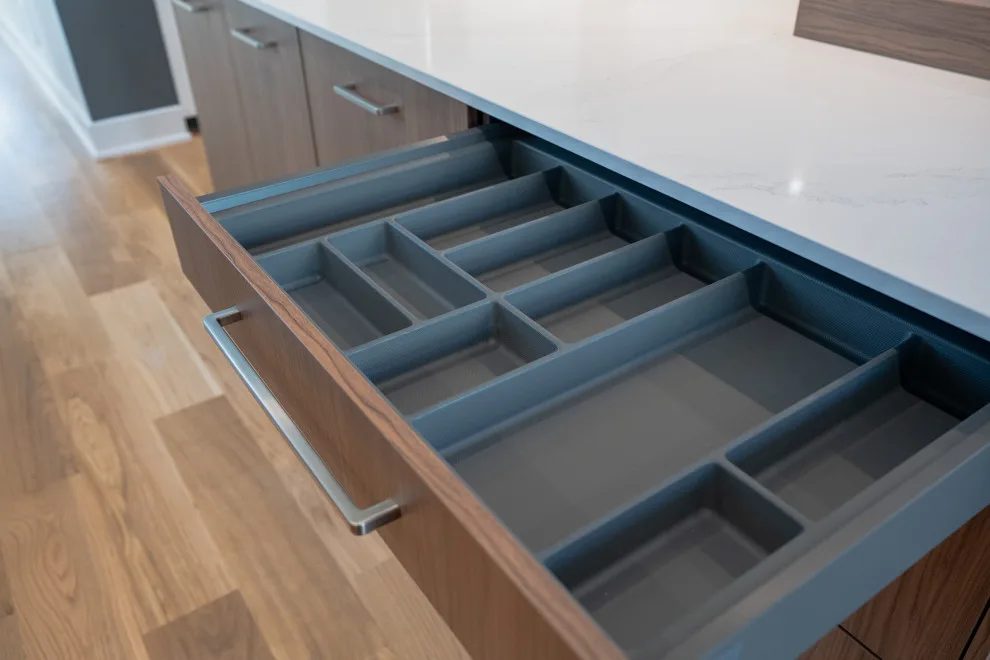 Walnut and Matte Kitchen Design Transformation in Chevy Chase MD by UCS Kitchen Design - Photo 4