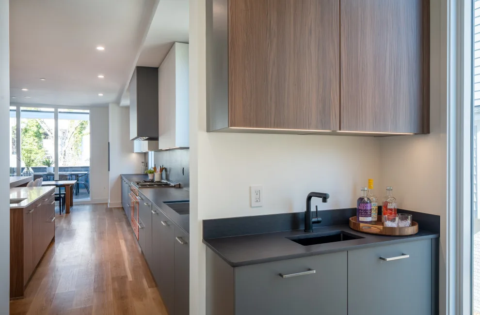 Walnut and Matte Kitchen Design Transformation in Chevy Chase MD by UCS Kitchen Design - Photo 14