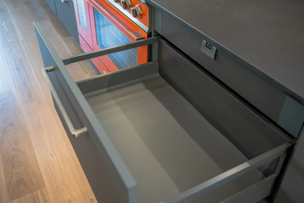Walnut and Matte Kitchen Design Transformation in Chevy Chase MD by UCS Kitchen Design - Photo 19