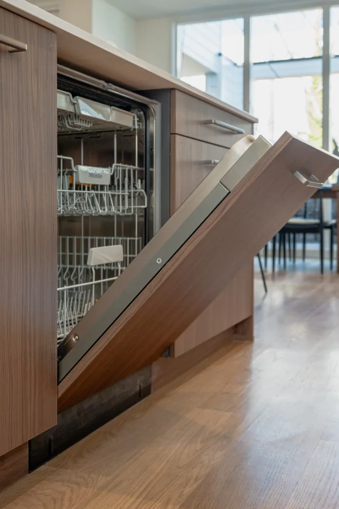 Walnut and Matte Kitchen Design Transformation in Chevy Chase MD by UCS Kitchen Design - Photo 21