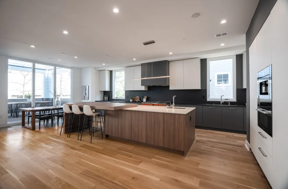 Walnut and Matte Kitchen Design Transformation in Chevy Chase MD by UCS Kitchen Design - Photo 3