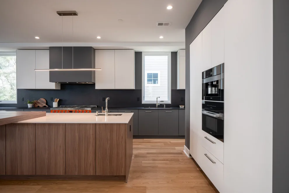 Walnut and Matte Kitchen Design Transformation in Chevy Chase MD by UCS Kitchen Design - Photo 18