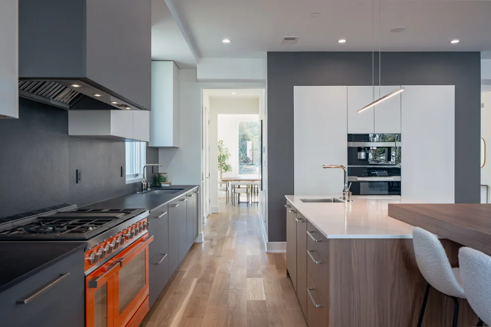 Walnut and Matte Kitchen Design Transformation in Chevy Chase MD by UCS Kitchen Design - Photo 22