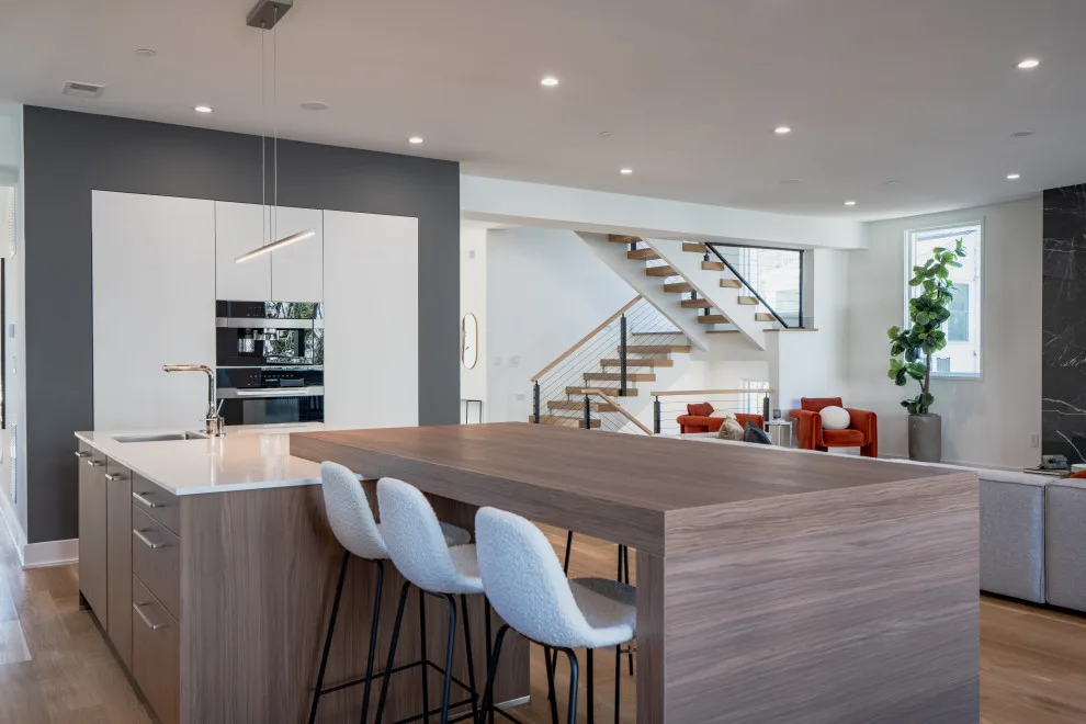 Walnut and Matte Kitchen Design Transformation in Chevy Chase MD by UCS Kitchen Design - Photo 10