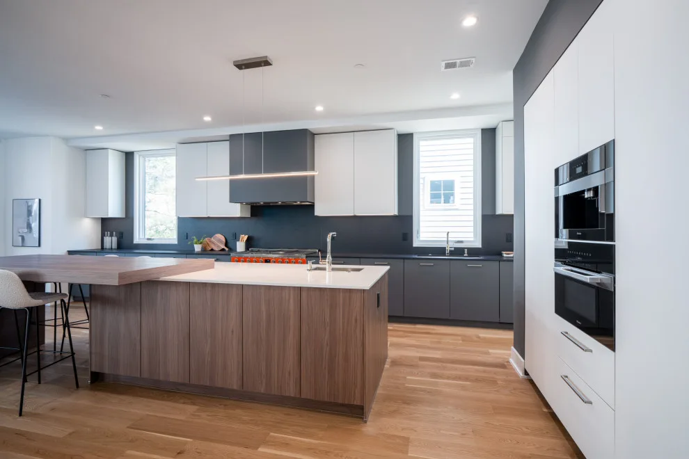 Walnut and Matte Kitchen Design Transformation in Chevy Chase MD by UCS Kitchen Design - Photo 5