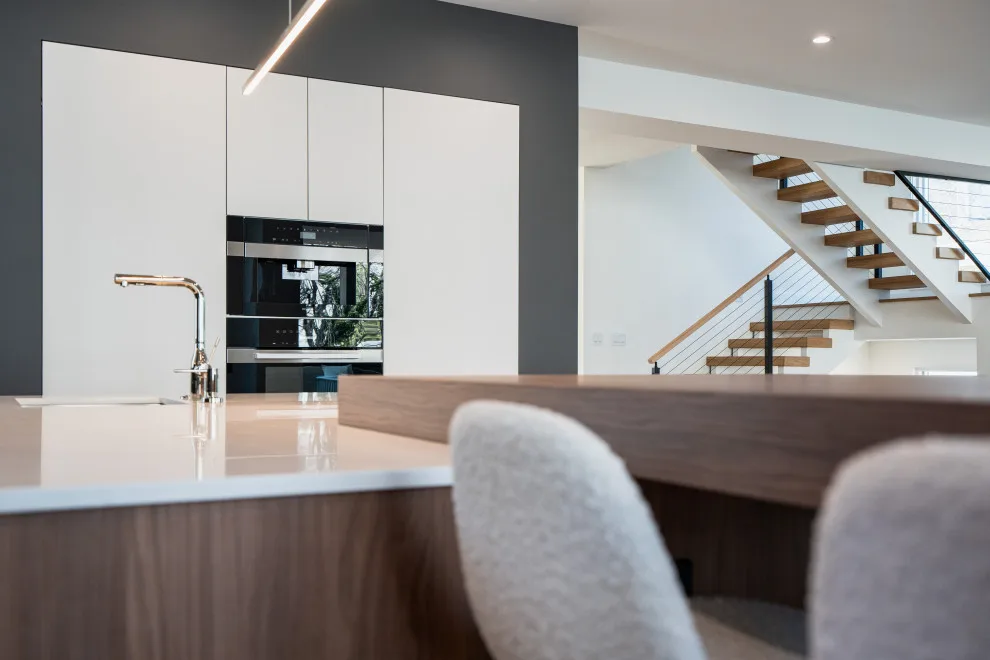 Walnut and Matte Kitchen Design Transformation in Chevy Chase MD by UCS Kitchen Design - Photo 8