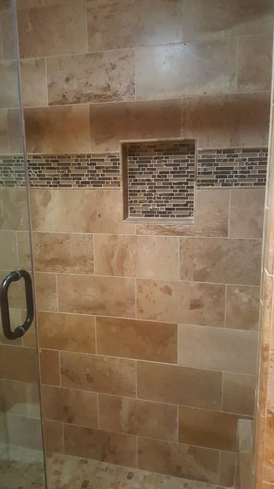 Travertine Restrooms by Zendo Renovations - Photo 2