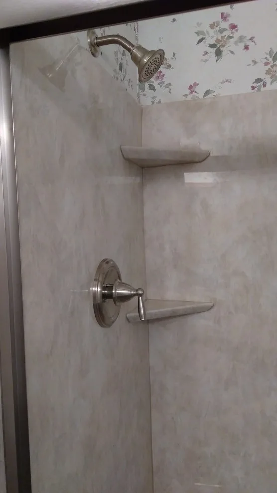 Travertine Shower for Customers by Bath Transformations Llc - Photo 11