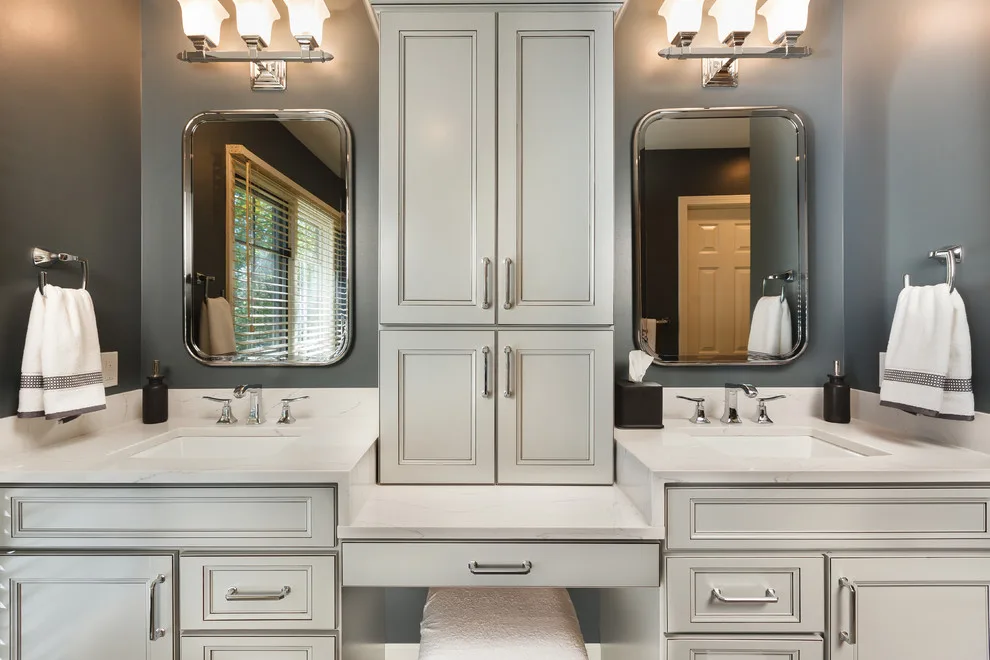 Troy, MI White Bathroom Makeover Trends by Lincorp / Borchert - Photo 3