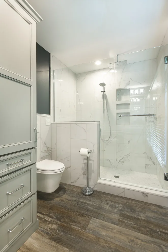 Troy, MI White Bathroom Makeover Trends by Lincorp / Borchert - Photo 2