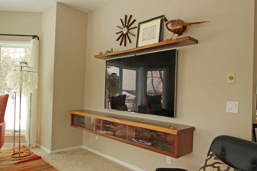 Wall-Mounted TV Cabinet and Shelf by Blue Terra Design - Photo 2