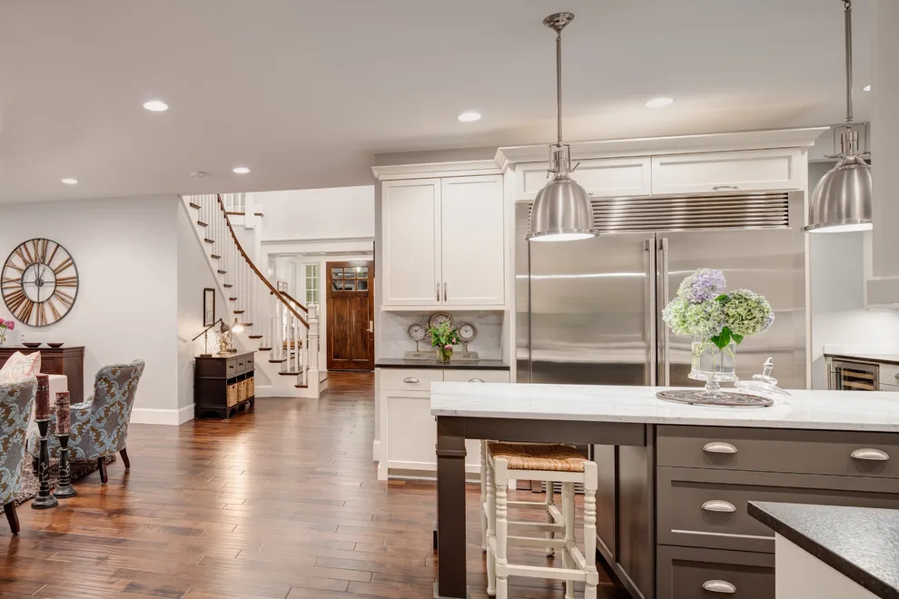 Beverly Hills Classic Kitchen in White and Gray Tones by Metropolis Drafting And Construction Inc - Photo 2