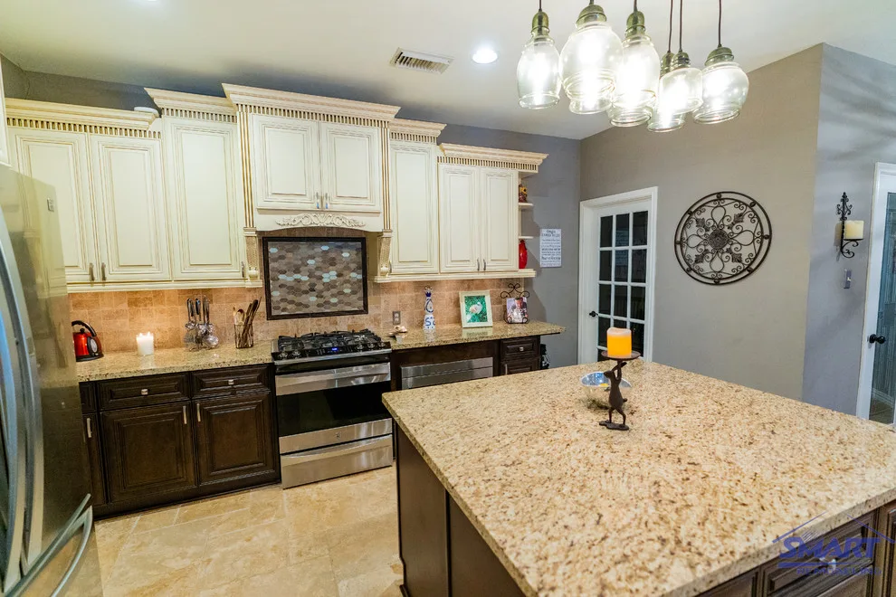 Classic Two Tone Kitchen Remodeling and Design in Cypress, TX by Smart Remodeling LLC - Photo 5