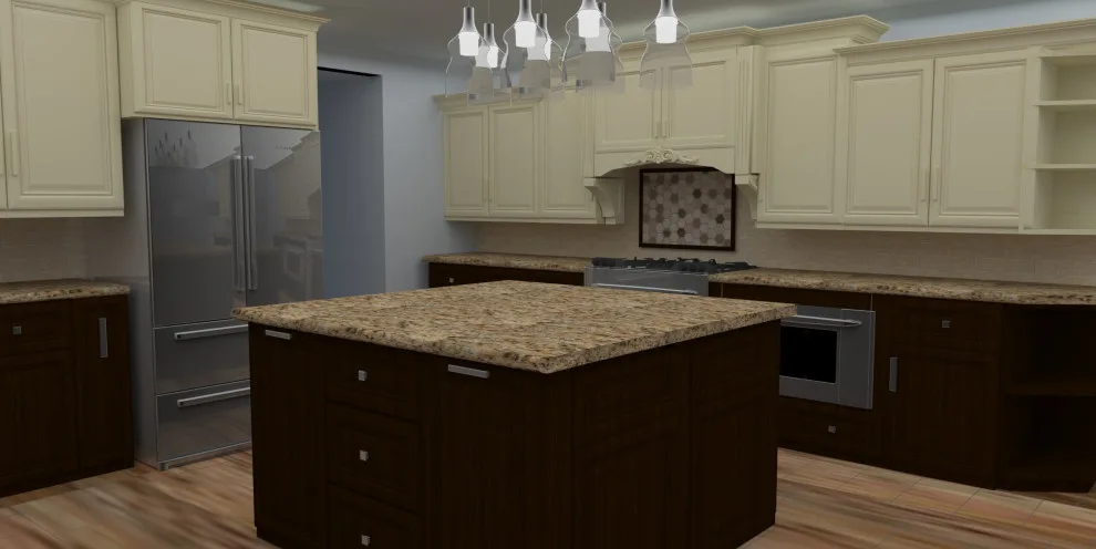 Classic Two Tone Kitchen Remodeling and Design in Cypress, TX by Smart Remodeling LLC - Photo 9